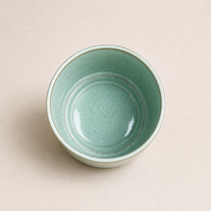 Übertopf Calma – Mint | Premium Shine Glaze Foliage Dreams