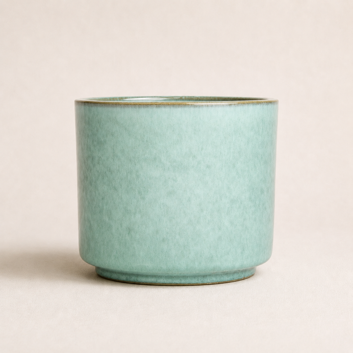 Übertopf Calma – Mint | Premium Shine Glaze Foliage Dreams