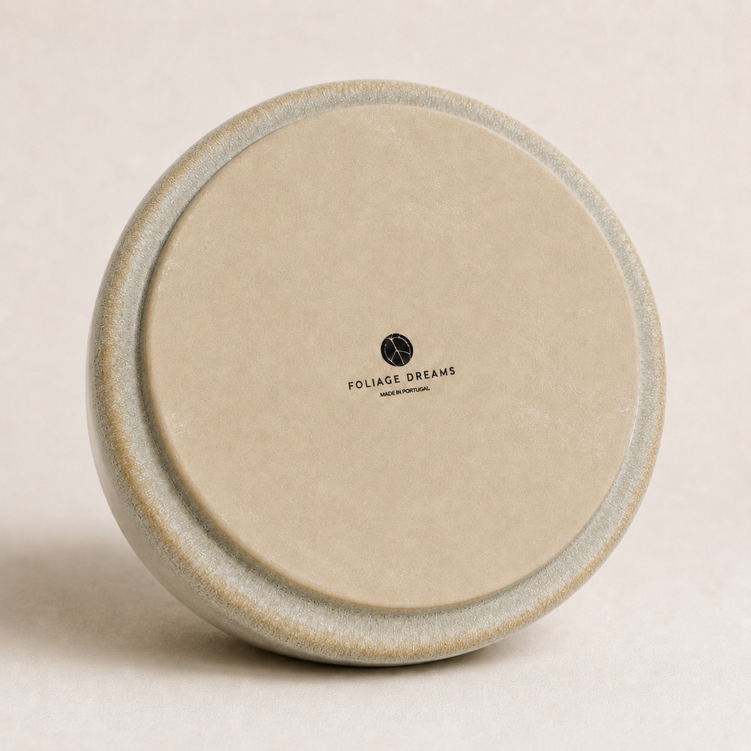 Übertopf Calma – Stone | Premium Shine Glaze Foliage Dreams