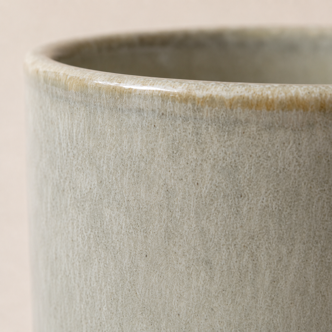 Übertopf Calma – Stone | Premium Shine Glaze Foliage Dreams
