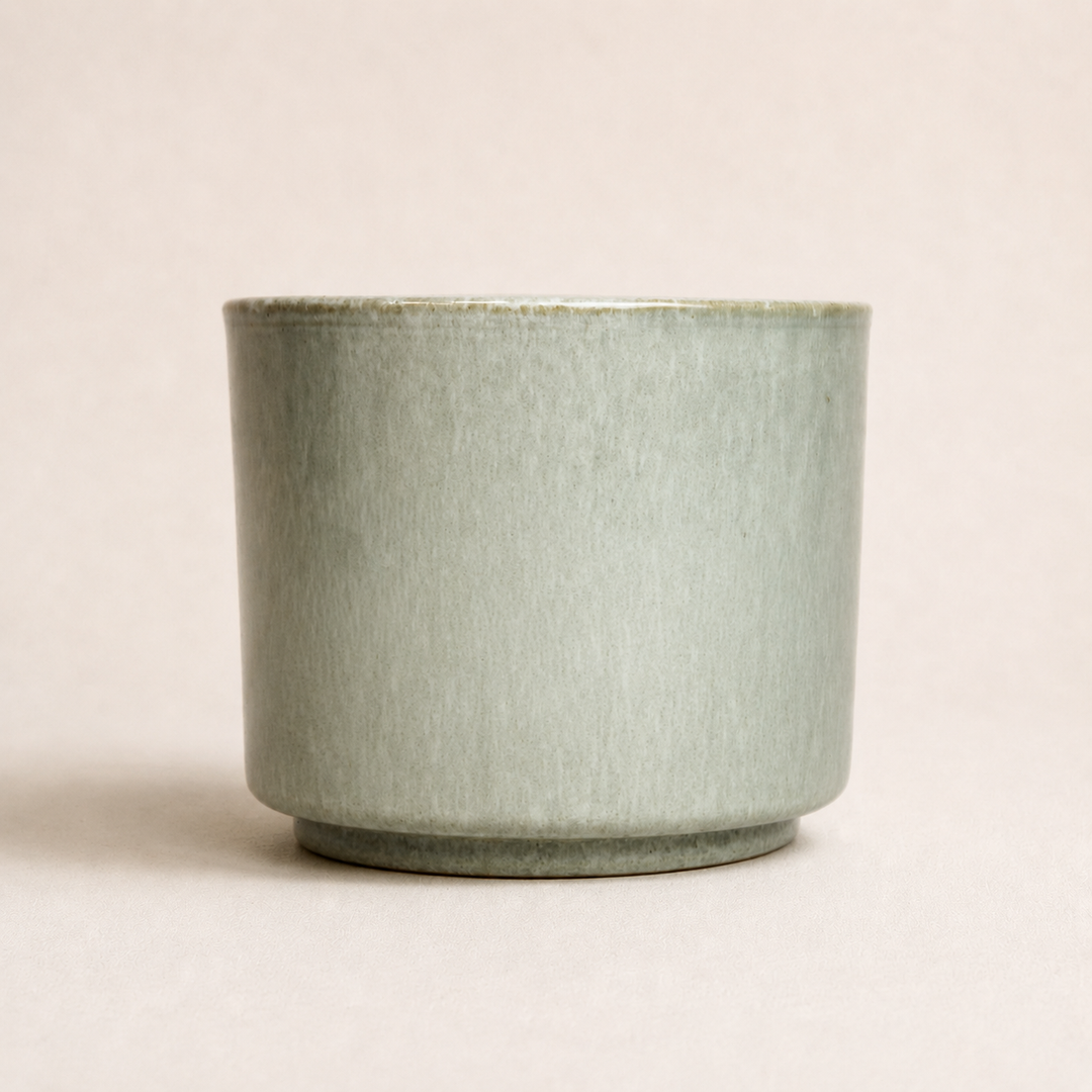 Übertopf Calma – Stone | Premium Shine Glaze Foliage Dreams