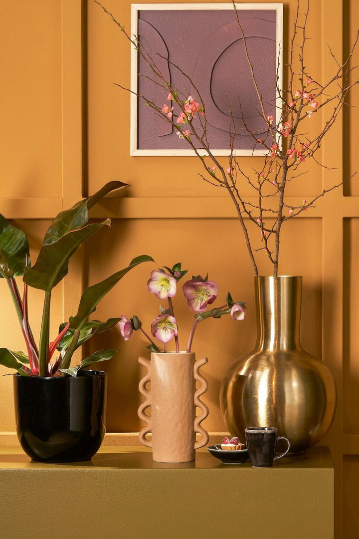 Vase Stelvio Braun Foliage Dreams