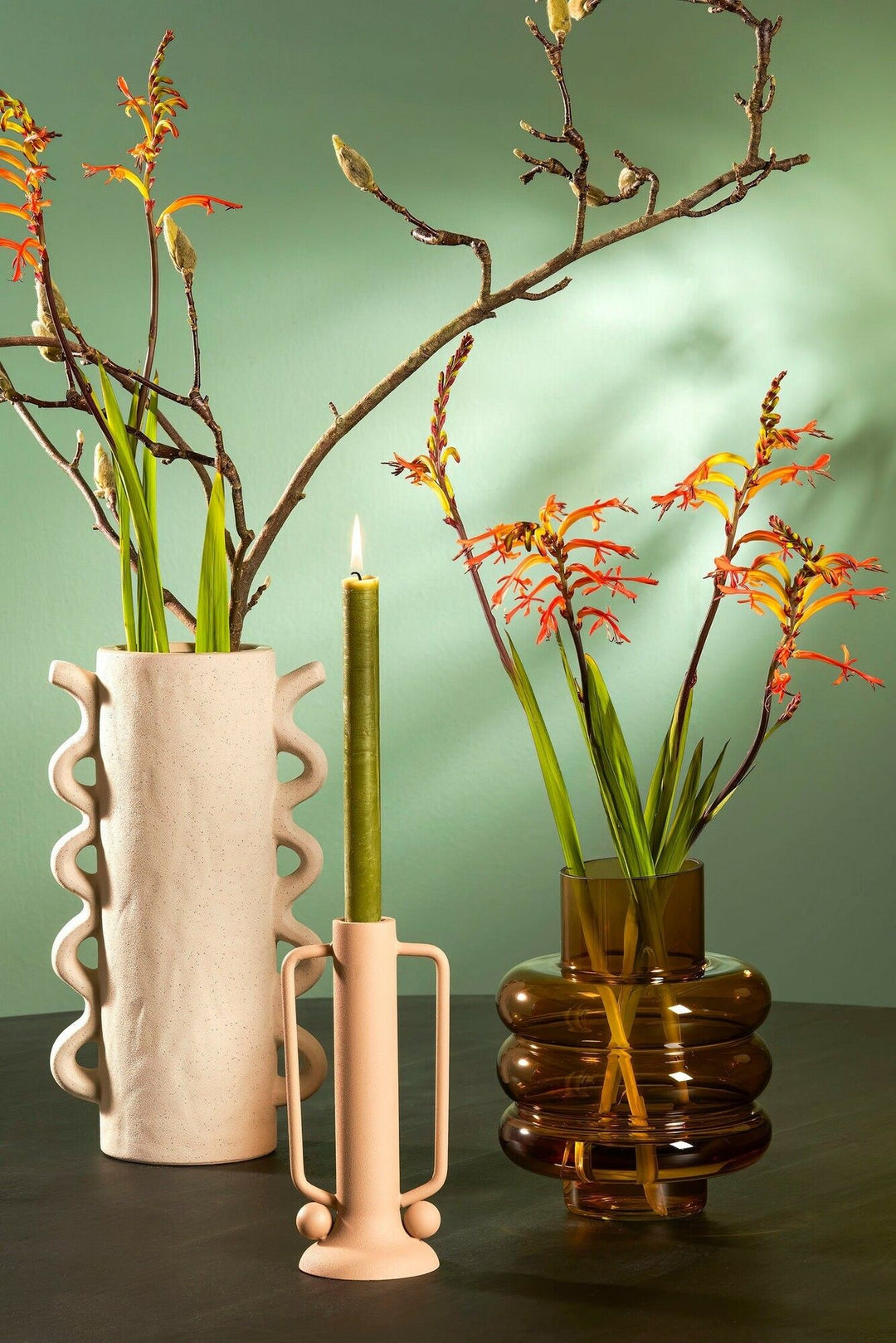 Vase Stelvio Weiß Foliage Dreams