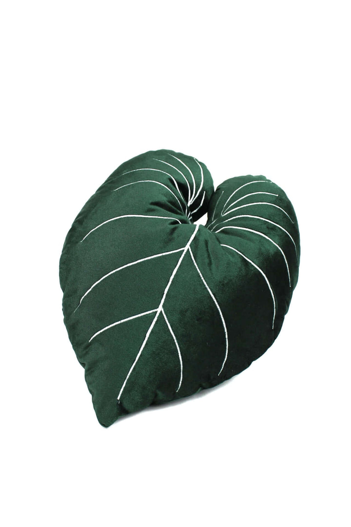 Handgefertigtes Pflanzenkissen - Philodendron Gloriosum Foliage Dreams